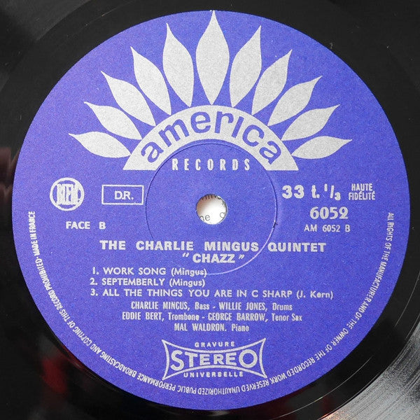 The Charles Mingus Quintet - Chazz! (Vinyl, LP, Album, Reissue, Stereo) Very Good (VG) / Good Plus (G+)