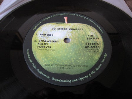 The Beatles - Bad Boy (Vinyl, 7", 33 ⅓ RPM, Reissue, Stereo) Very Good Plus (VG+) / Very Good (VG)