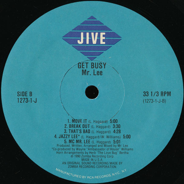 Mr. Lee - Get Busy (Vinyl, LP, Album) Good Plus (G+) / Very Good Plus (VG+)