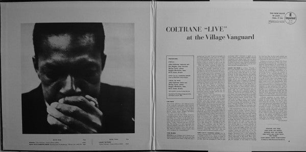 John Coltrane - "Live" At The Village Vanguard (Vinyl, LP, Album, Reissue, Stereo) Very Good (VG) / Very Good Plus (VG+)