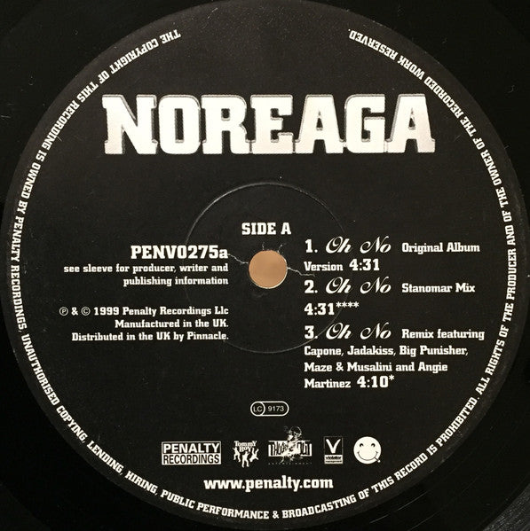 Noreaga - Oh No (Original & Remixes) (Vinyl, 12") Very Good Plus (VG+) / Good Plus (G+)