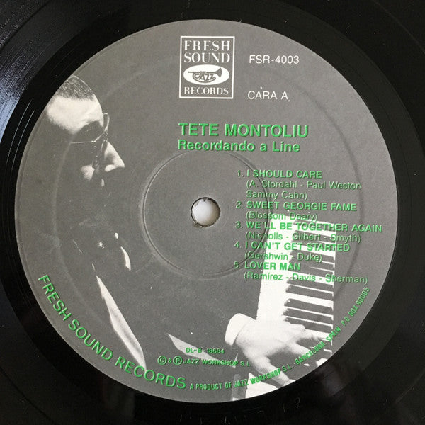 Tete Montoliu - Recordando A Line (Vinyl, LP, Album, Reissue) Near Mint (NM or M-) / Very Good Plus (VG+)