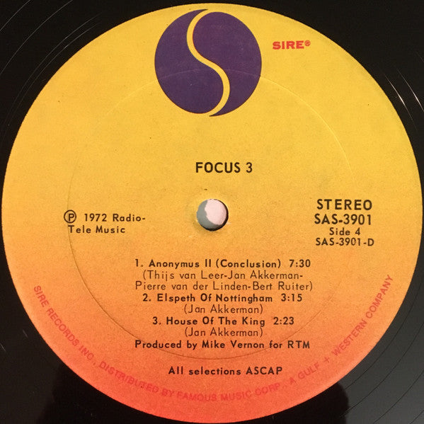 Focus (2) - Focus 3 (2xVinyl, LP, Album) Good Plus (G+) / Good Plus (G+)