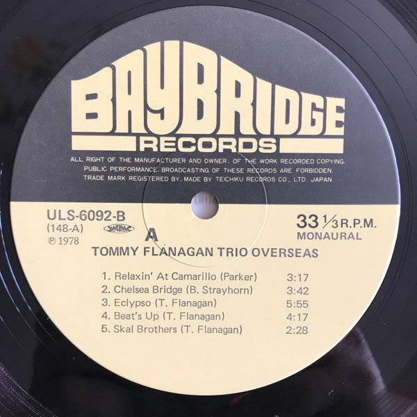 Tommy Flanagan - Overseas (Vinyl, LP, Album, Reissue, Mono) Very Good (VG) / Very Good (VG)