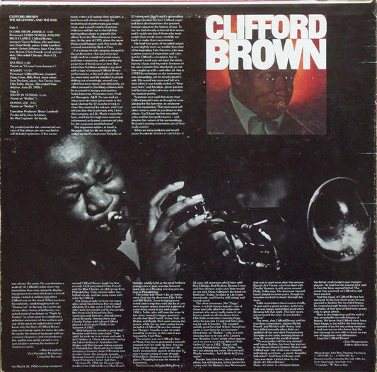Clifford Brown - The Beginning And The End (Vinyl, LP, Album) Very Good (VG) / Very Good (VG)