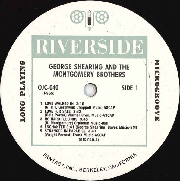 George Shearing - George Shearing And The Montgomery Brothers (Vinyl, LP, Album, Reissue, Stereo) Very Good (VG) / Good (G)