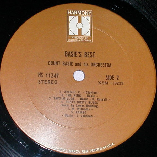 Count Basie Orchestra - Basie's Best! A Collection Of Immortal Performances (Vinyl, LP, Compilation, Reissue) Very Good Plus (VG+) / Very Good (VG)
