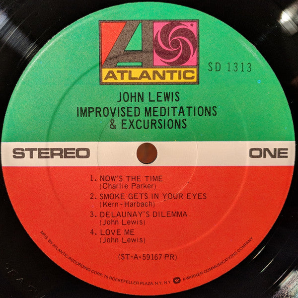 John Lewis (2) - Improvised Meditations & Excursions (Vinyl, LP, Album, Repress, Stereo) Very Good (VG) / Very Good Plus (VG+)