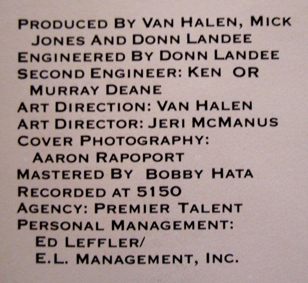 Van Halen - 5150 (Vinyl, LP, Album) Good Plus (G+) / Good Plus (G+)