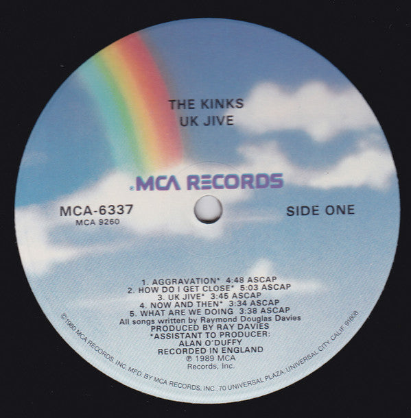 The Kinks - UK Jive (Vinyl, LP, Album) Very Good Plus (VG+) / Very Good (VG)