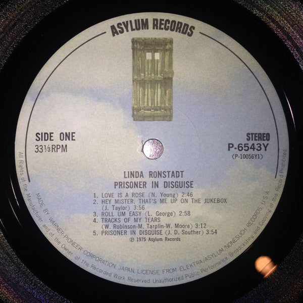 Linda Ronstadt - Prisoner In Disguise (Vinyl, LP, Album, Reissue) Very Good Plus (VG+) / Very Good (VG)
