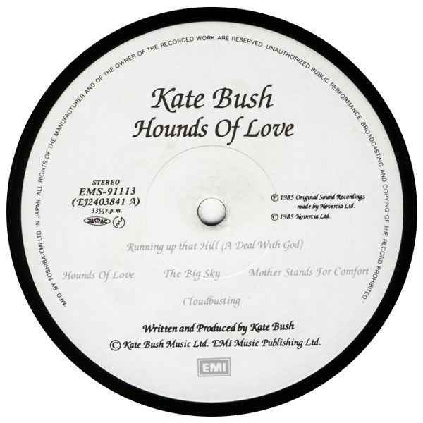 Kate Bush - Hounds Of Love (Vinyl, LP, Album)