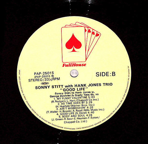 Sonny Stitt - Good Life (Vinyl, LP, Album) Very Good (VG) / Very Good (VG)