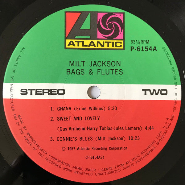 Milt Jackson - Bags & Flutes (Vinyl, LP, Album, Reissue, Stereo)