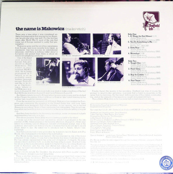 Adam Makowicz - The Name Is Makowicz (Ma-kó-vitch) (Vinyl, LP, Album) Near Mint (NM or M-) / Near Mint (NM or M-)