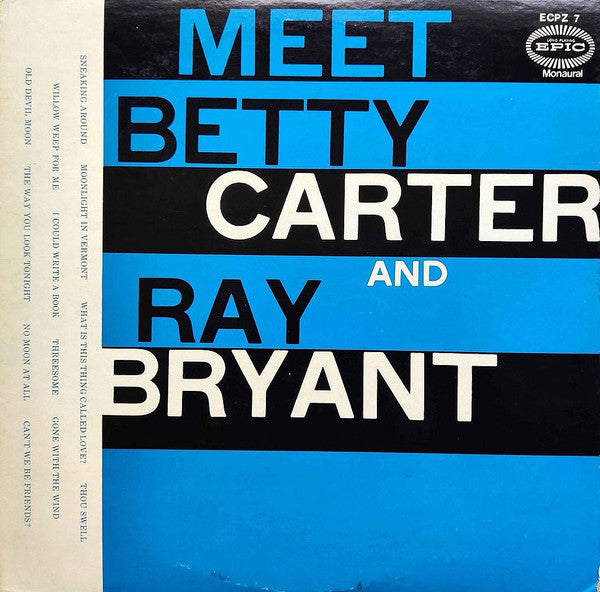 Betty Carter - Meet Betty Carter And Ray Bryant (Vinyl, LP, Album, Mono, Reissue) Very Good (VG) / Very Good (VG)