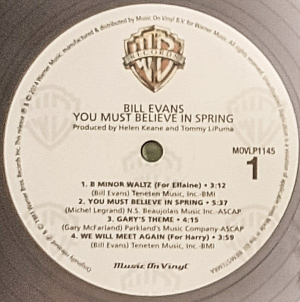 Bill Evans - You Must Believe In Spring (Vinyl, LP, Album, Reissue) Very Good Plus (VG+) / Near Mint (NM or M-)