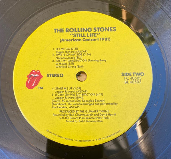 The Rolling Stones - Still Life (American Concert 1981) (Vinyl, LP, Album, Reissue) Near Mint (NM or M-) / Very Good Plus (VG+)