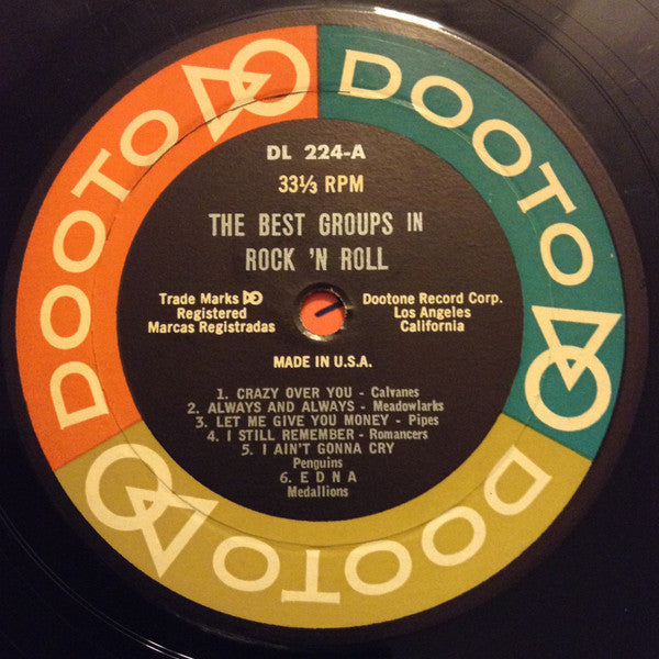 Various - The Best Vocal Groups In Rock 'N' Roll (Vinyl, LP, Compilation, Reissue) Good Plus (G+) / Very Good (VG)