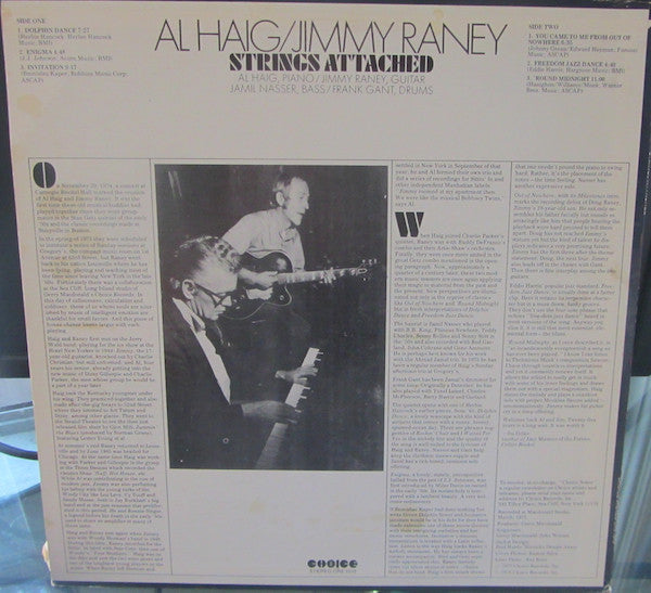 Al Haig - Strings Attached (Vinyl, LP, Album, Stereo)