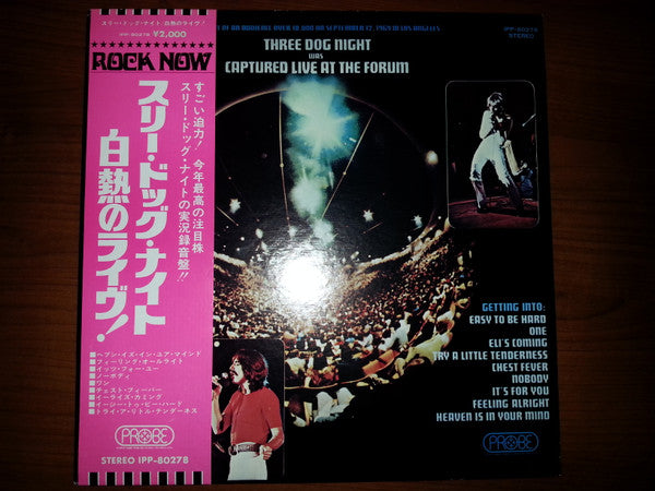 Three Dog Night - Captured Live At The Forum (Vinyl, LP, Album, Reissue) Very Good (VG) / Very Good (VG)