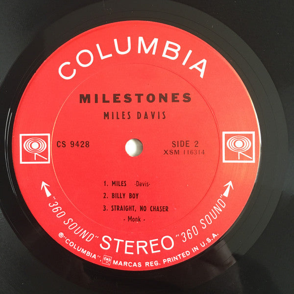 Miles Davis - Milestones (Vinyl, LP, Album, Reissue, Stereo)