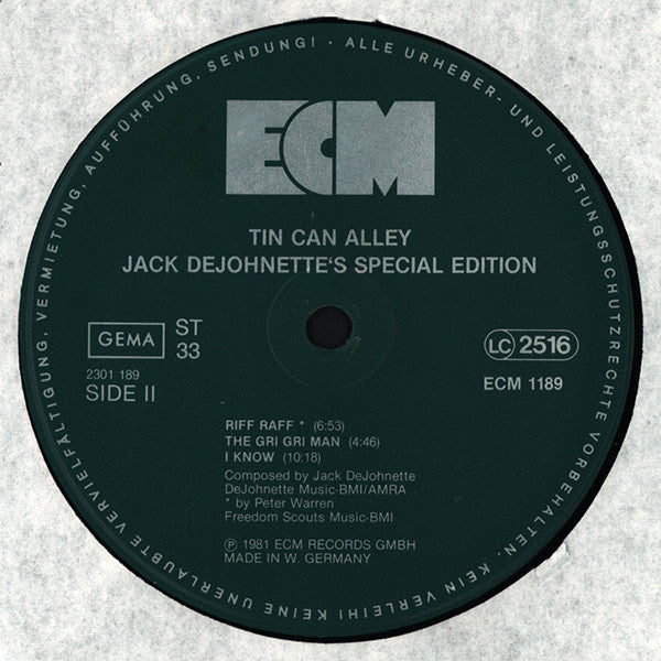 Jack DeJohnette's Special Edition - Tin Can Alley (Vinyl, LP, Album...
