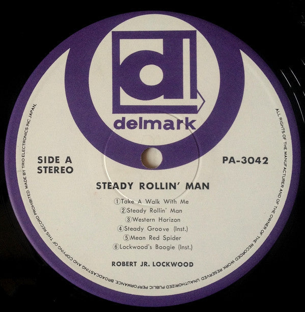 Robert Lockwood Jr. - Steady Rollin' Man (Vinyl, LP, Album, Reissue) Very Good (VG) / Very Good (VG)