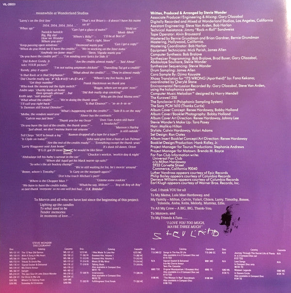 Stevie Wonder - In Square Circle (Vinyl, LP, Album, Stereo)