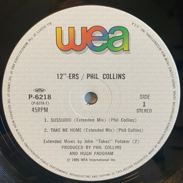 Phil Collins - 12"-ers (Vinyl, 12", 45 RPM, Compilation, Stereo) Very Good Plus (VG+) / Very Good (VG)