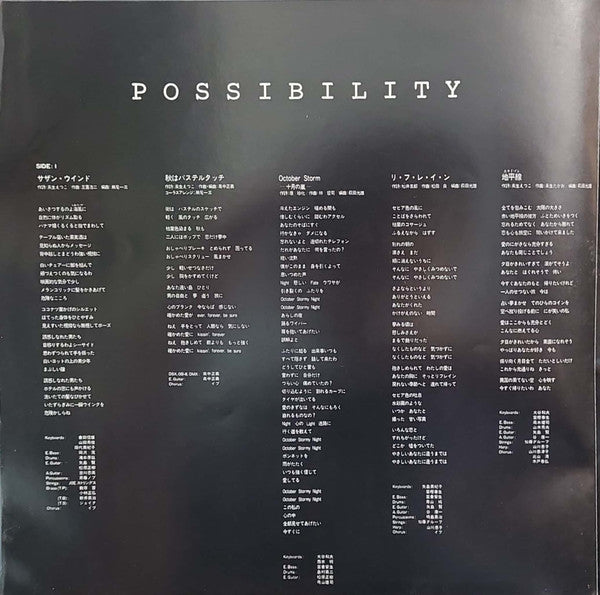Akina Nakamori - Possibility = ポシビリティ (Vinyl, LP, Album, Stereo)