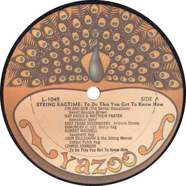 Various - String Ragtime: To Do This You Got To Know How (Vinyl, LP, Compilation, Repress) Very Good (VG) / Very Good (VG)