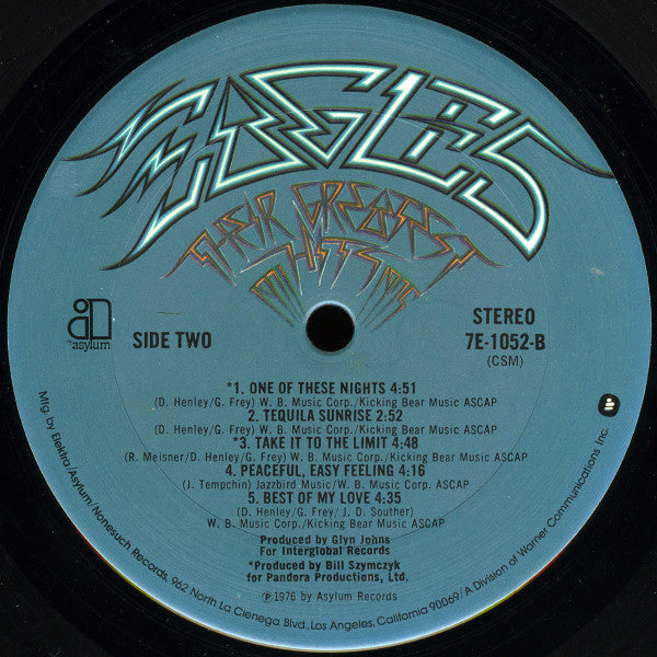 Eagles - Their Greatest Hits 1971-1975 (Vinyl, LP, Compilation, Stereo) Good Plus (G+) / Very Good (VG)
