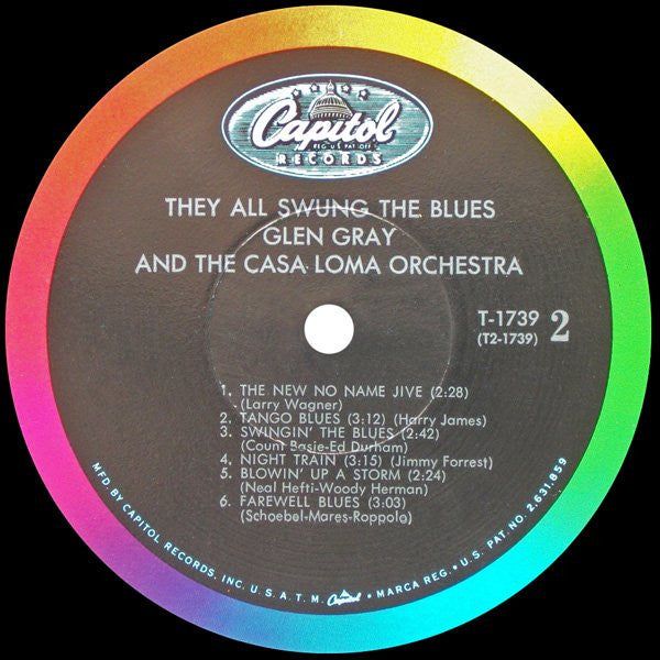 Glen Gray & The Casa Loma Orchestra - They All Swung The Blues (Sounds Of The Great Bands - Vol. 5) (Vinyl, LP, Album, Mono) Very Good (VG) / Good Plus (G+)