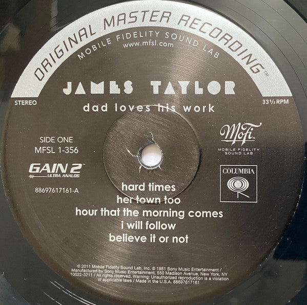 James Taylor (2) - Dad Loves His Work (Vinyl, LP, Album, Limited Edition, Numbered, Reissue, Remastered, Special Edition) Mint (M) / Mint (M)