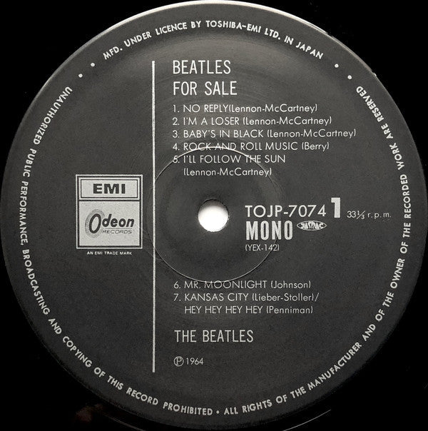 The Beatles - Beatles For Sale (Vinyl, LP, Album, Limited Edition, ...