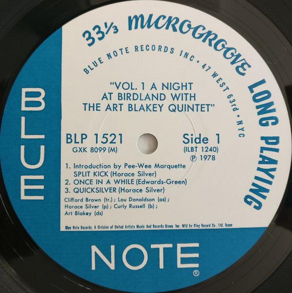 Art Blakey Quintet - A Night At Birdland Volume 1 (Vinyl, LP, Album...