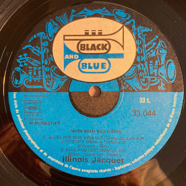 Illinois Jacquet - Illinois Jacquet With Wild Bill Davis (Vinyl, LP, Album) Near Mint (NM or M-) / Very Good (VG)