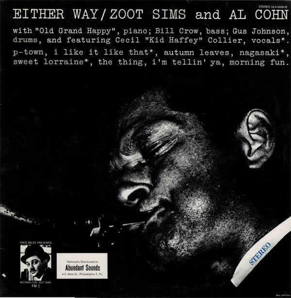 Zoot Sims - Either Way (Vinyl, LP, Album, Reissue) Very Good Plus (VG+) / Very Good Plus (VG+)