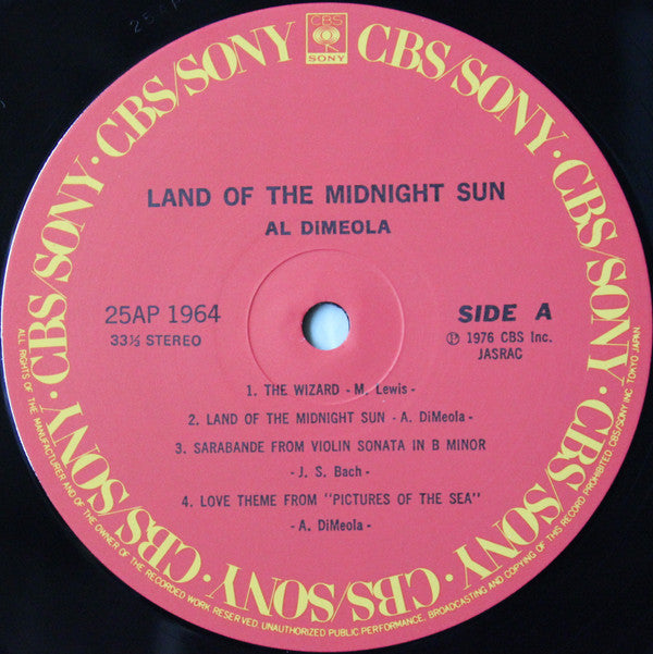 Al Di Meola - Land Of The Midnight Sun (Vinyl, LP, Album)
