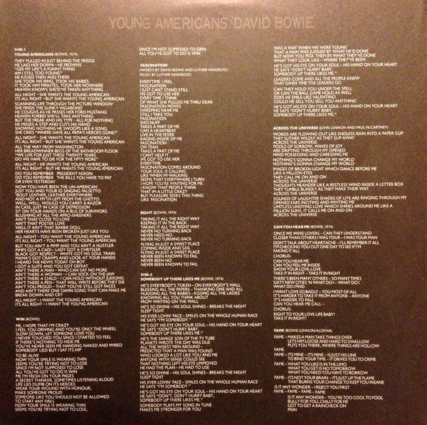 David Bowie - Young Americans (Vinyl, LP, Album, Reissue)
