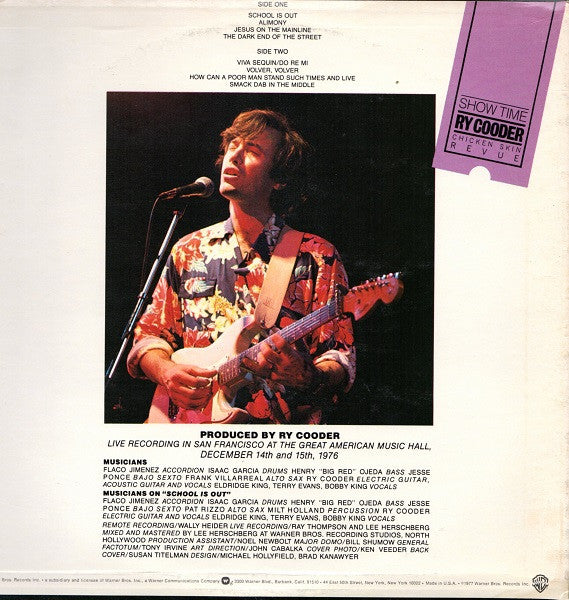 Ry Cooder - Show Time (Vinyl, LP, Album)