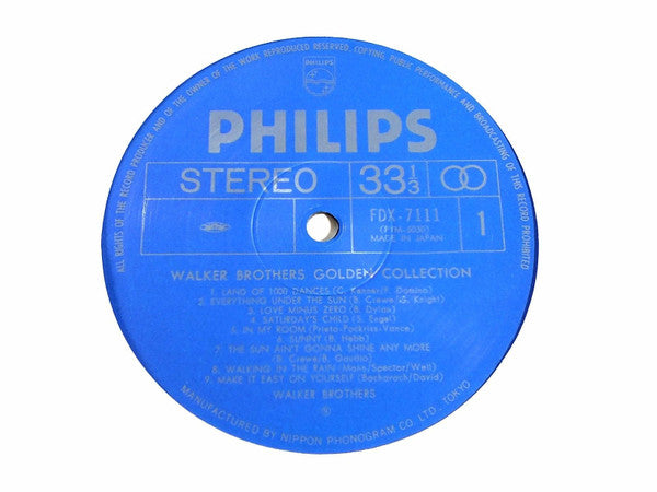 The Walker Brothers - Golden Collection (Vinyl, LP, Compilation, Stereo) Very Good Plus (VG+) / Very Good Plus (VG+)