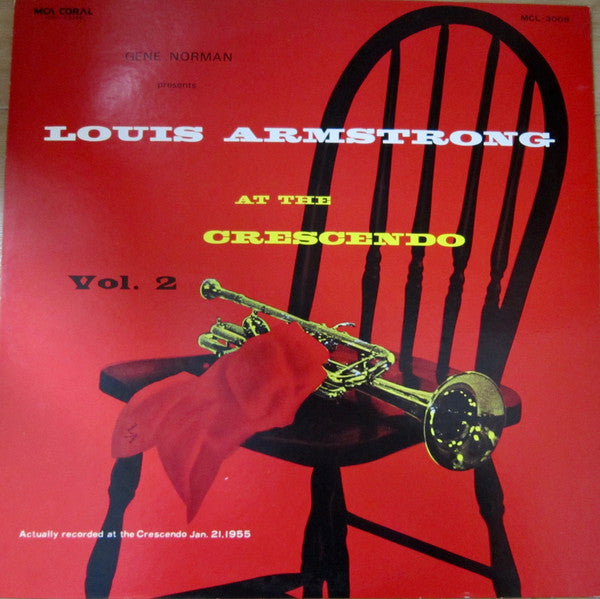 Louis Armstrong - At The Crescendo Vol. 2 (Vinyl, LP, Reissue, Mono) Very Good Plus (VG+) / Very Good Plus (VG+)