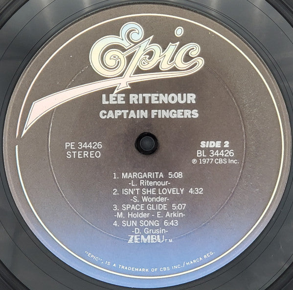 Lee Ritenour - Captain Fingers (Vinyl, LP, Album, Reissue, Stereo) Very Good (VG) / Very Good (VG)