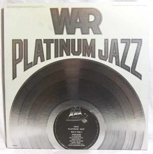 War - Platinum Jazz (2xVinyl, LP, Compilation) Very Good (VG) / Good Plus (G+)