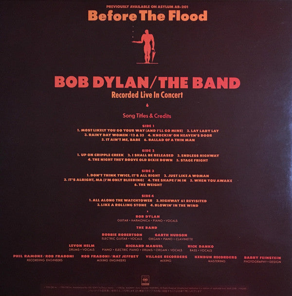 Bob Dylan - Before The Flood (Vinyl, LP, Album, Reissue)