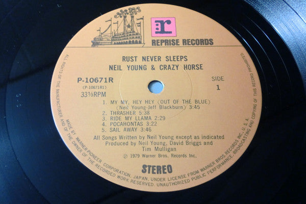 Neil Young - Rust Never Sleeps (Vinyl, LP, Album, Stereo)