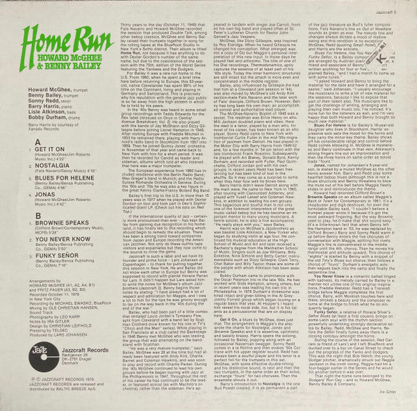 Howard McGhee - Home Run (Vinyl, LP, Album) Very Good (VG) / Very Good (VG)