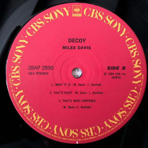 Miles Davis - Decoy (Vinyl, LP, Album)
